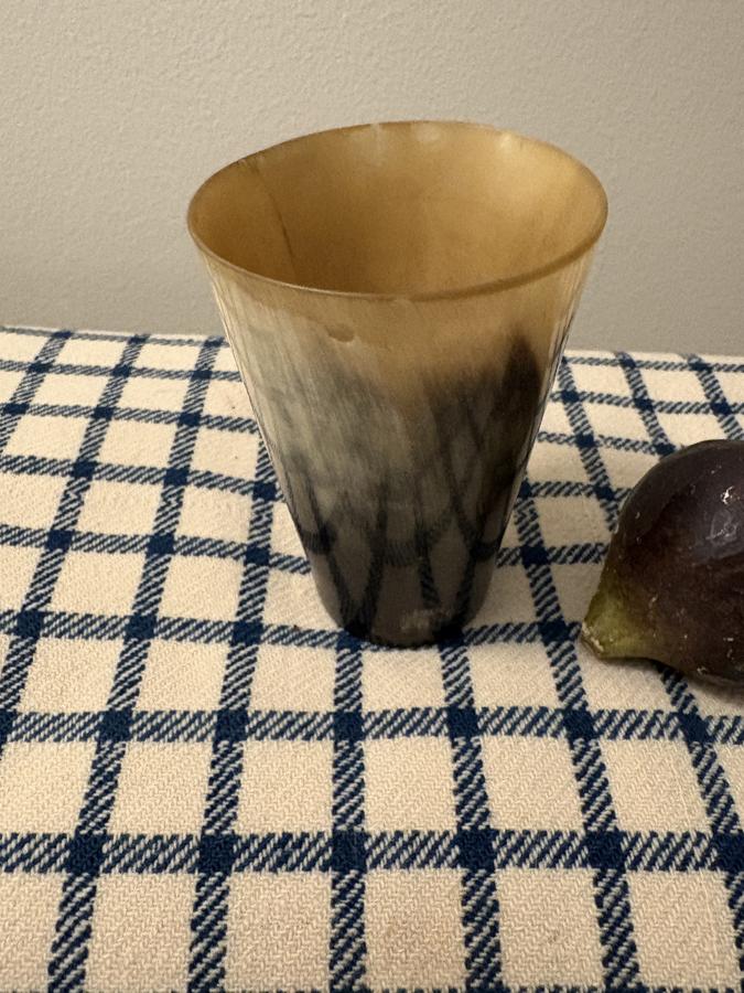 18TH C REVOLUTIONARY WAR HORN CUP