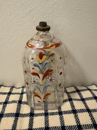 18TH C STEIGLE-TYPE PERFUME BOTTLE