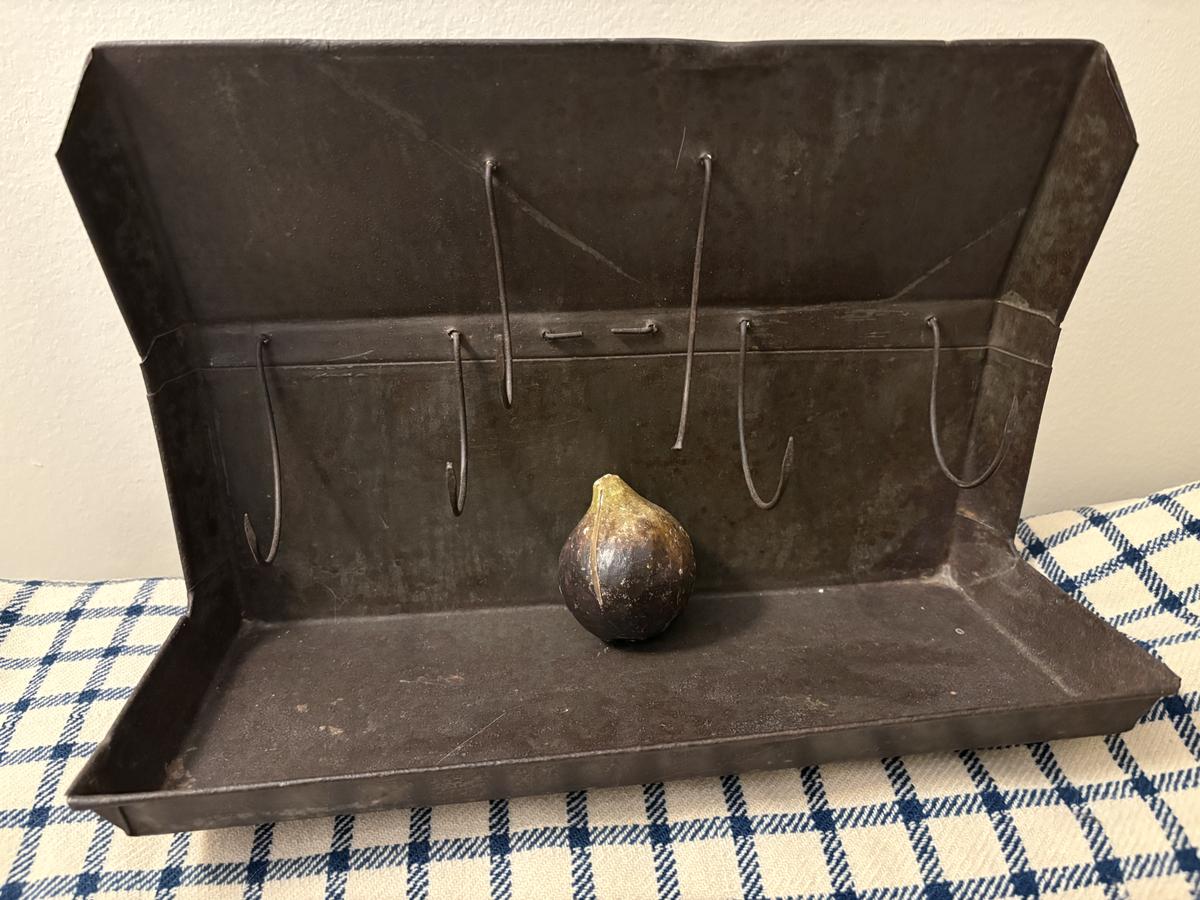 19TH C TINNED QUAIL ROASTER