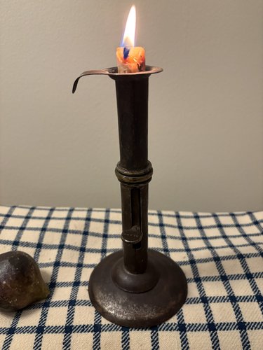18TH C BRASS WEDDING BAND HOGSCRAPER SIGNED “OLAPP