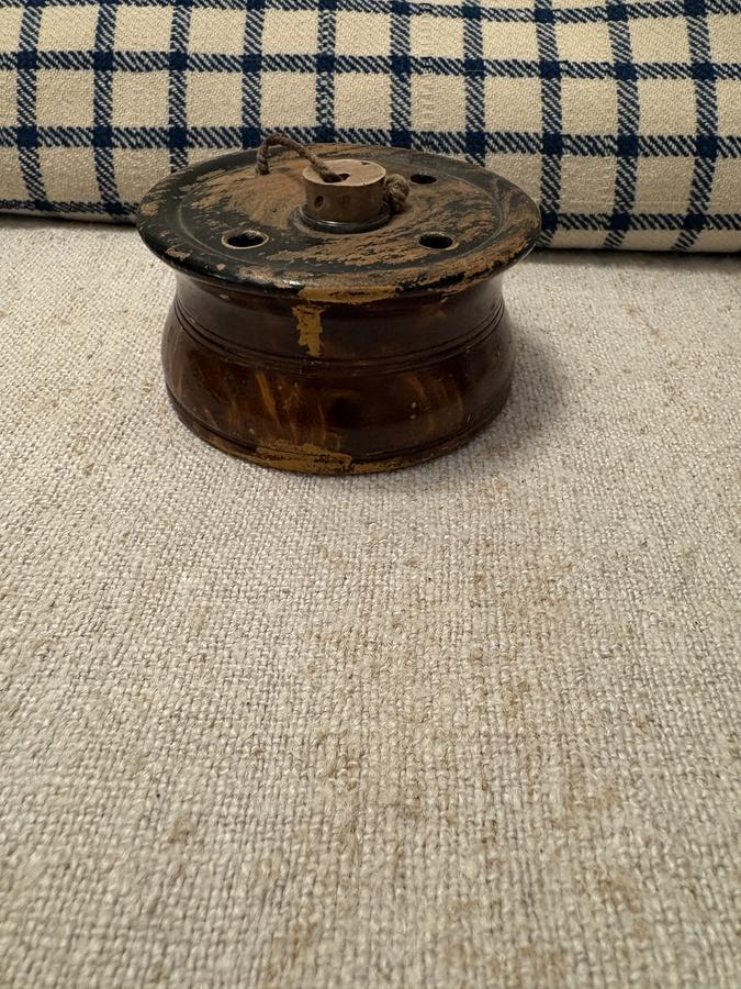 *19TH C SILLIMAN INK AND PEN HOLDER