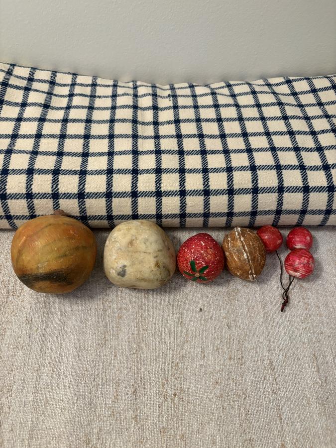 5 PIECES ANTIQUE STONE FRUIT