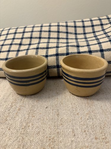 PAIR C 1890 CUSTARD CUPS