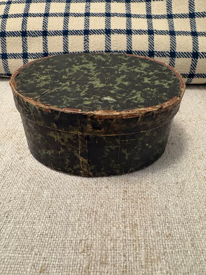 *19TH C PAPERED BOX