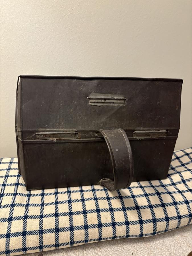 19TH C TINNED QUAIL ROASTER