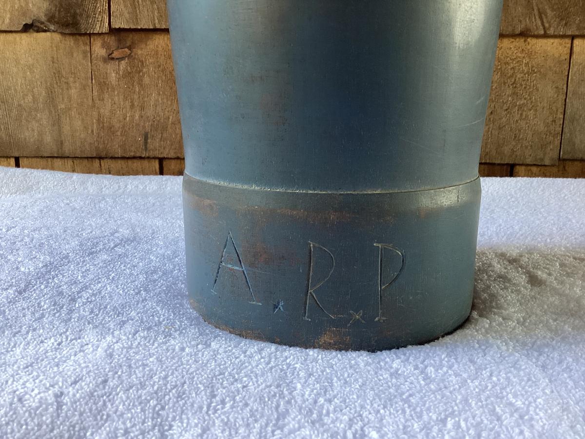 Huge 1800’s Mortar & Pestle Signed 8”