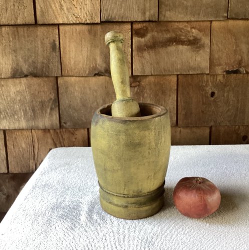 1800’s Mortar & Pestle Chrome Yellow