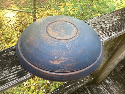 1800’s Turned Bowl Footed Nice Rim 13”