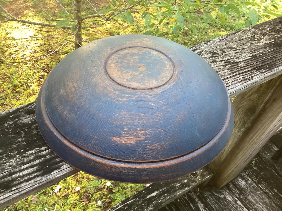 1800’s Turned Bowl Footed Nice Rim 13”