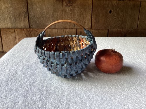 Early Old Small Miniature Basket 5”