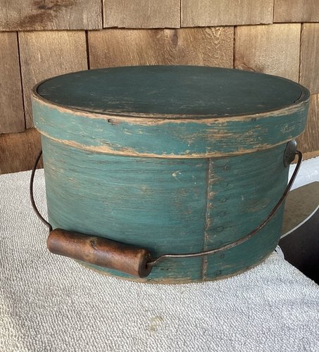 1800’s Thick Walled Bale Handle Pantry Box