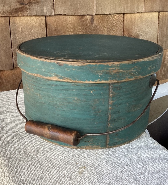 1800’s Thick Walled Bale Handle Pantry Box