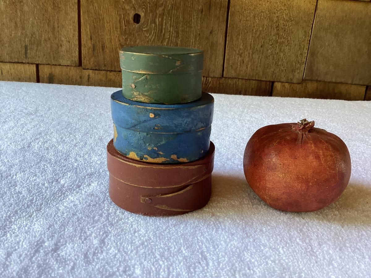 Early Miniature Opposing Lap Pantry Boxes