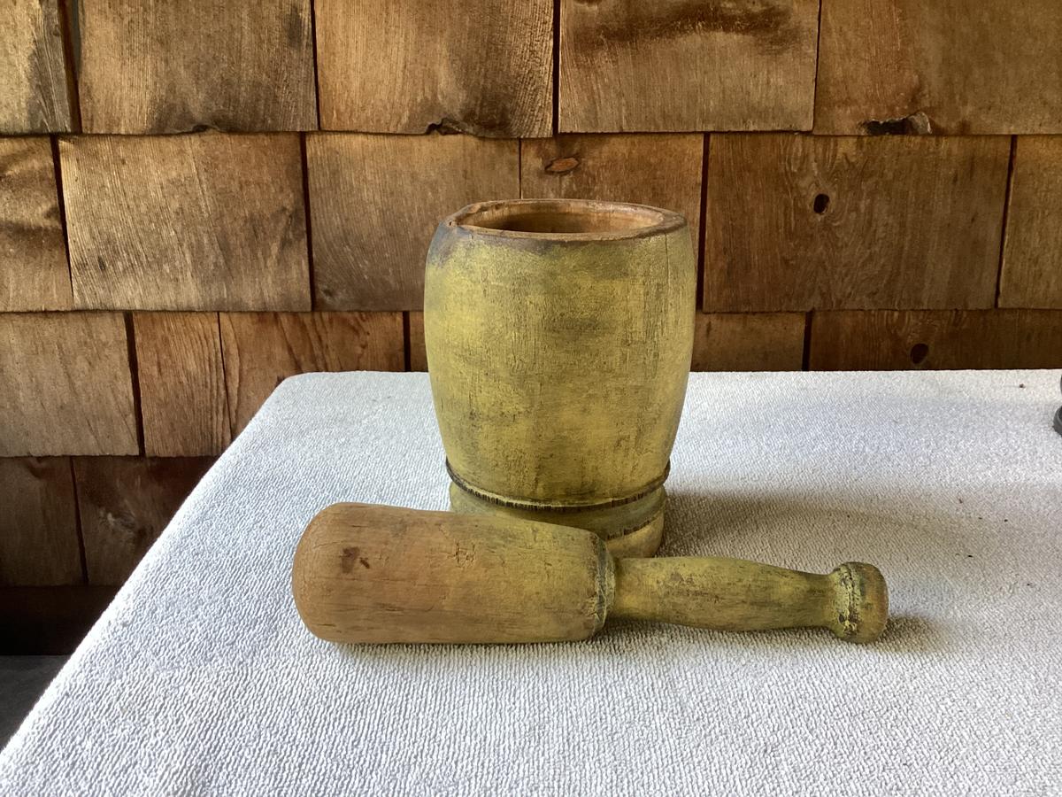 1800’s Mortar & Pestle Chrome Yellow