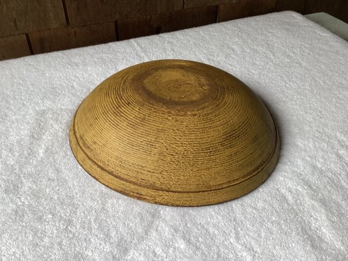 1800’s Turned Bowl 11” Yellow
