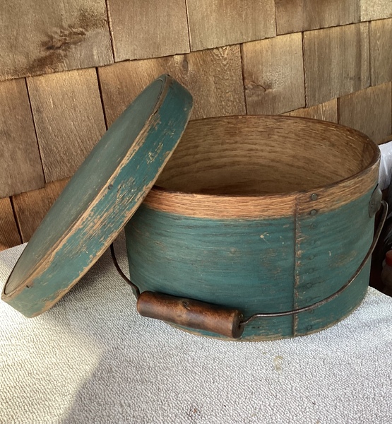 1800’s Thick Walled Bale Handle Pantry Box