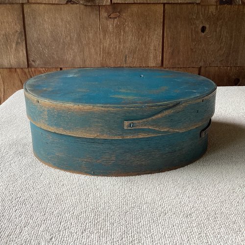 Large 1800’s Thick Walled Oval Pantry Box 9 1/2”