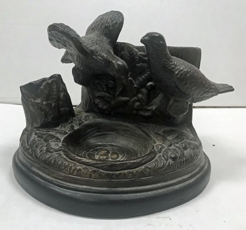 Birds at the Nest Terra Cotta Cigar Holder