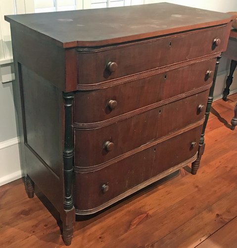 Mahogany Bow Front Chest