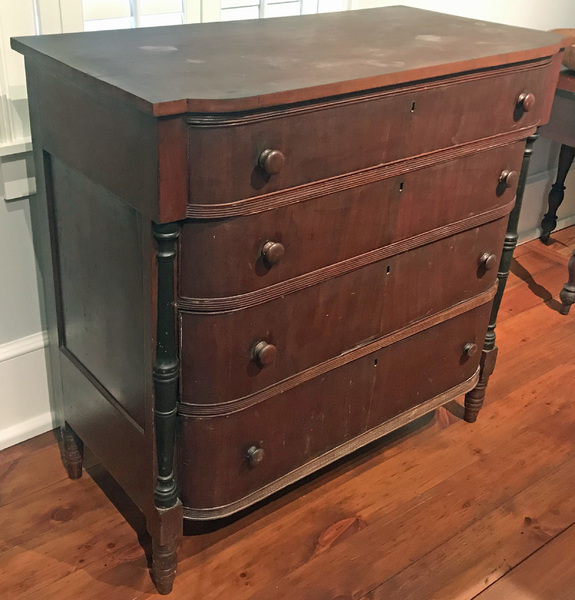 Mahogany Bow Front Chest