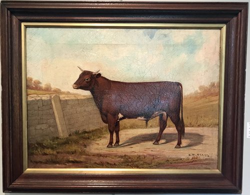 Henry H Cross Painting of a Bull