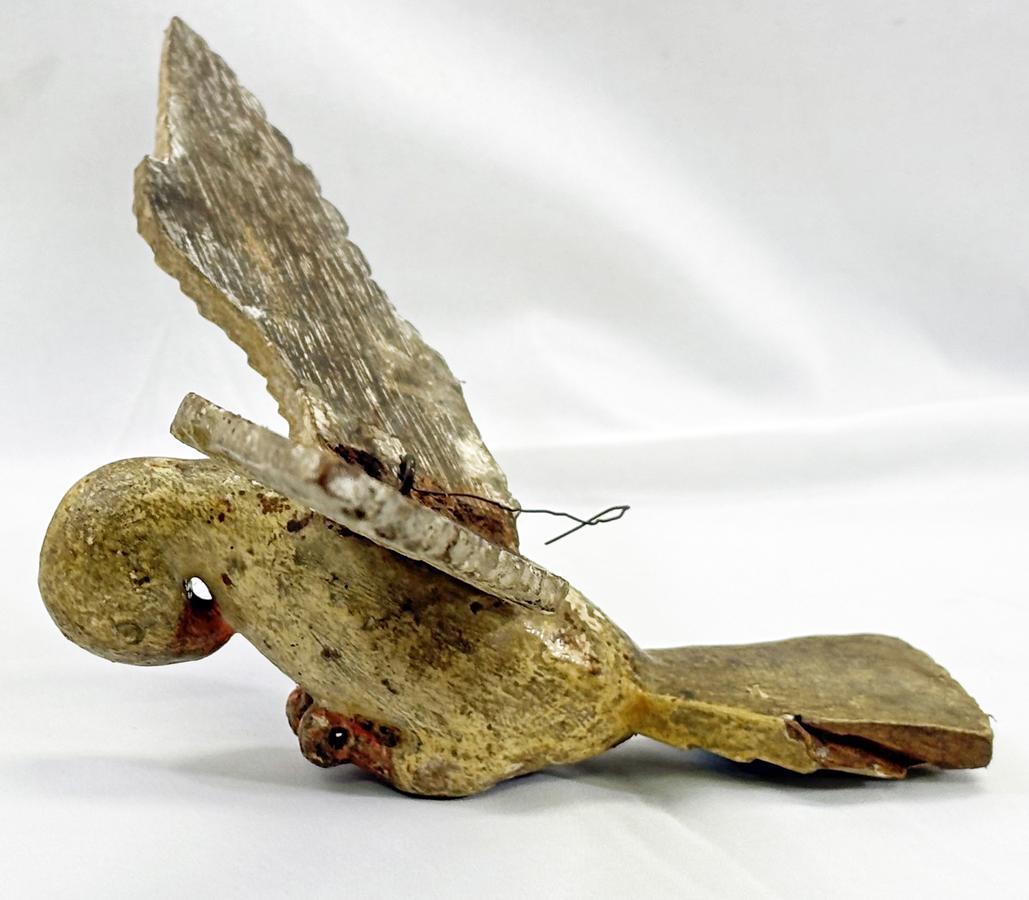 Carved Wooden Eagle Christmas Ornament