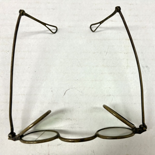 Brass Double Lens Reading Spectacles / Sunglasses