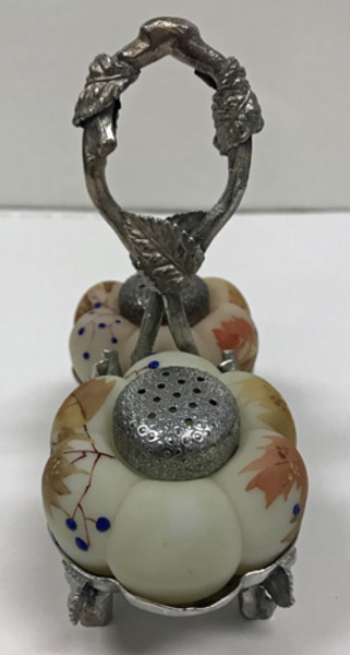 Mt. Washington Salt Shakers in Silverplate Frame