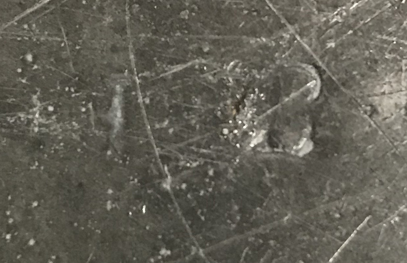 Early Pewter Plate or Charger Marked HB on Back