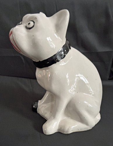 Seated Bull Dog, Logan (Ohio) Pottery