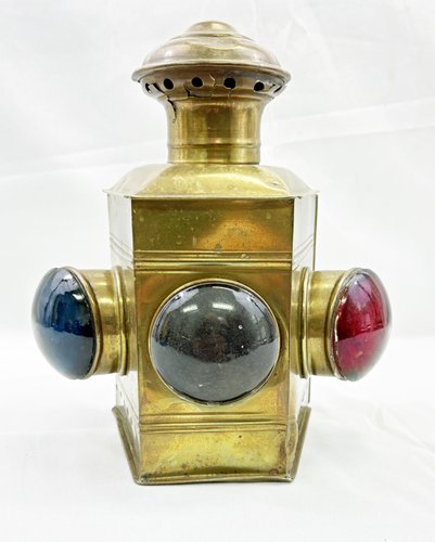Boat Bow Lantern w/Original Kerosene Burner