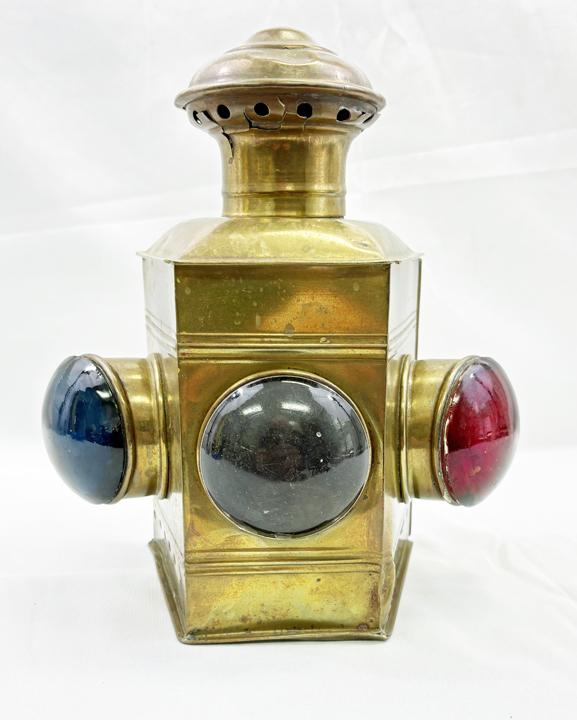 Boat Bow Lantern w/Original Kerosene Burner