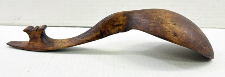 Carved Wooden Wedding or Courtship Spoon