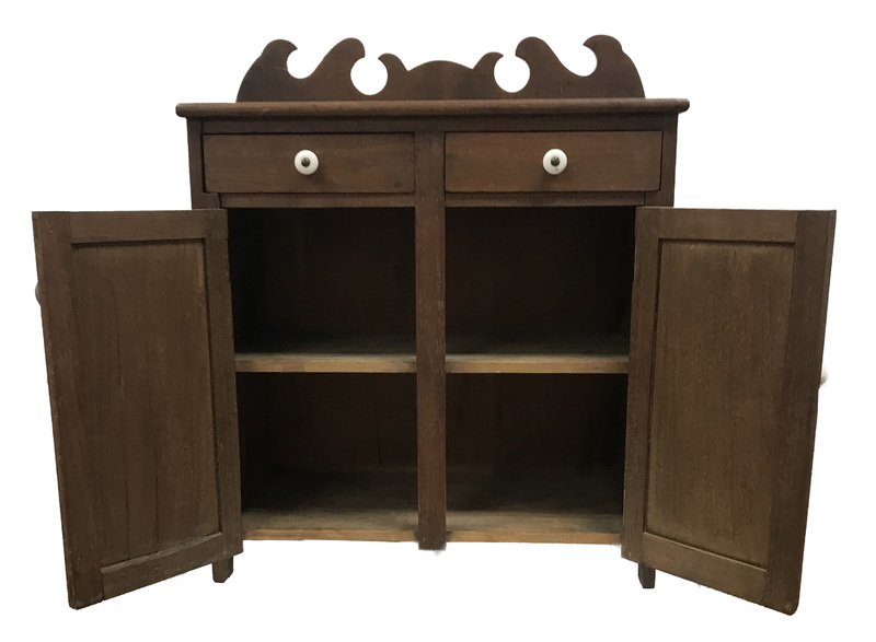Miniature Walnut Jelly Cupboard
