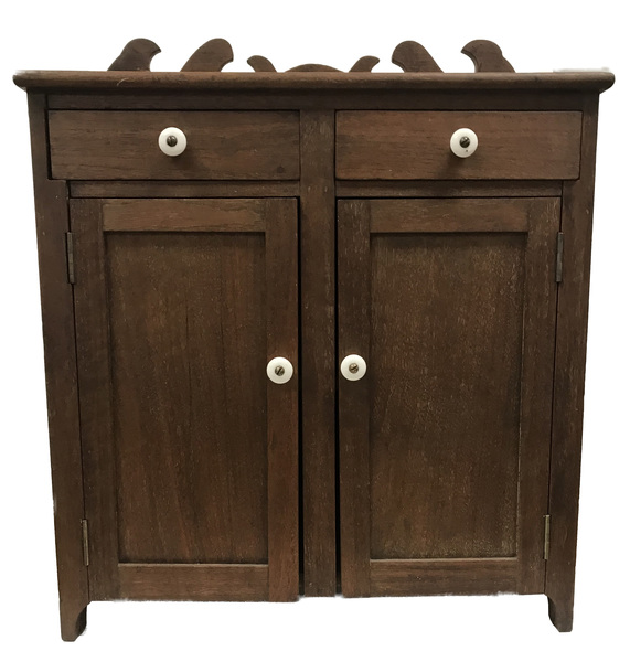 Miniature Walnut Jelly Cupboard