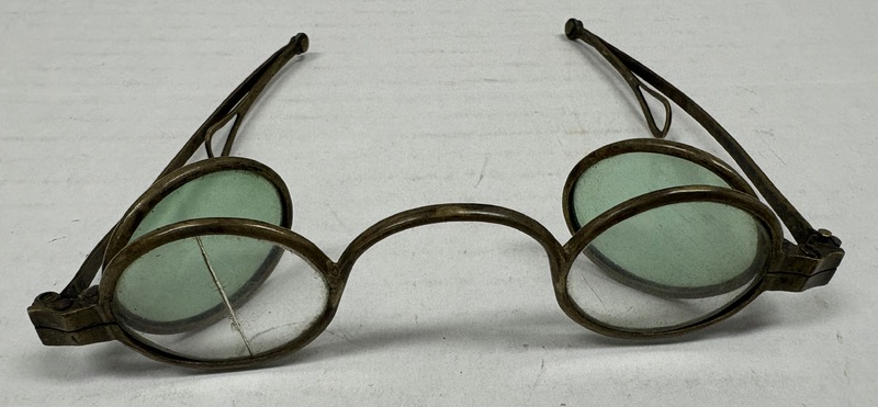 Brass Double Lens Reading Spectacles / Sunglasses