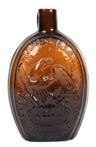 Shepard's Masonic Flask Zanesville Ohio