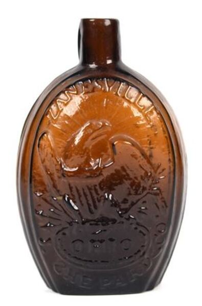 Shepard's Masonic Flask Zanesville Ohio