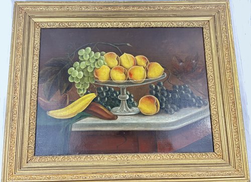 J. Payro Oil on Canvas Still Life c1895
