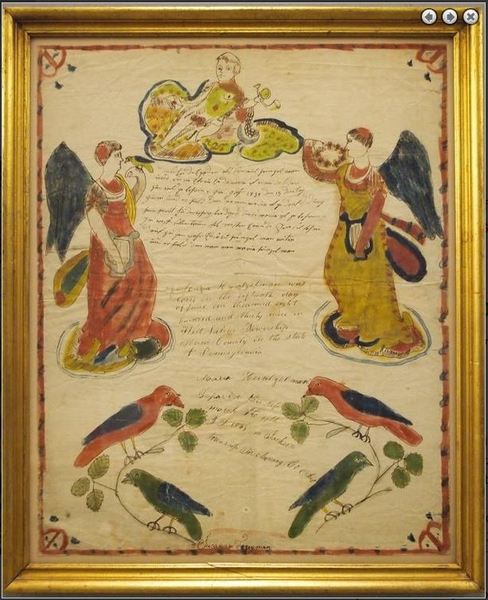 Ohio/Pennsylvania Mourning Fraktur