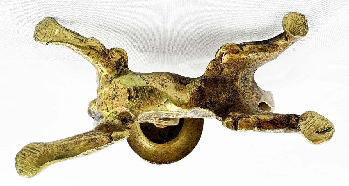 Heavy Brass Dragon Chamberstick