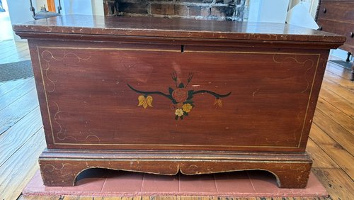 Painted Wayne County, Ohio Blanket Chest