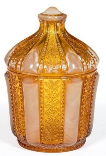 Holly Amber Covered Sugar Bowl