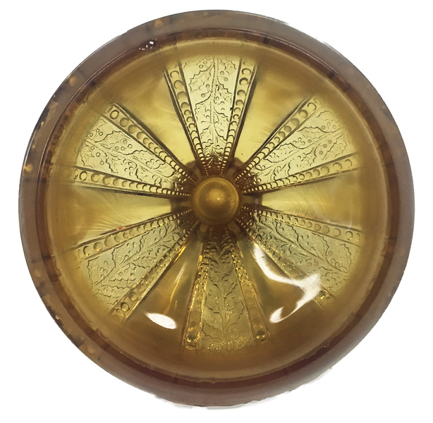Holly Amber Covered Sugar Bowl