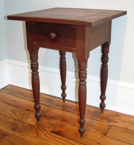 One Drawer Stand in Early Red