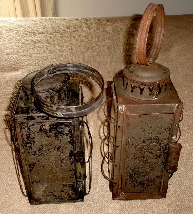 Signed 19th C. Philadelphia Tin Lanterns