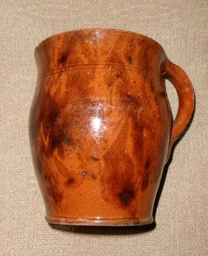19th C. Small Pennsylvania Redware Crock