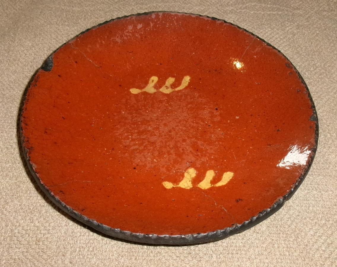 19th C. PA Slipware Plate