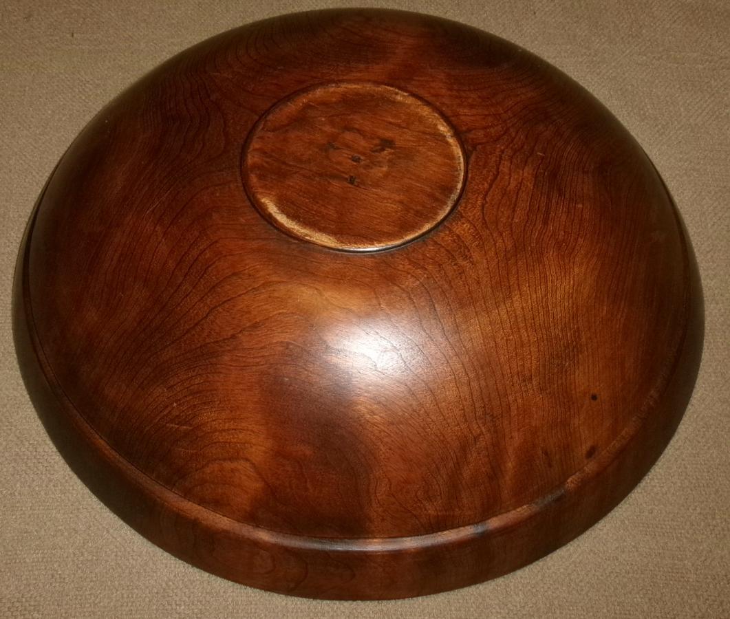 Wonderful 19th C. PA Large Butternut turned Bowl