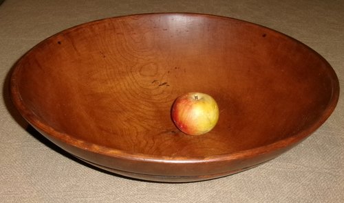 Wonderful 19th C. PA Large Butternut turned Bowl